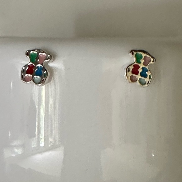 NWOT TOUS Tartan Pendant Necklace and Tartan Earrings Set - Picture 7 of 14